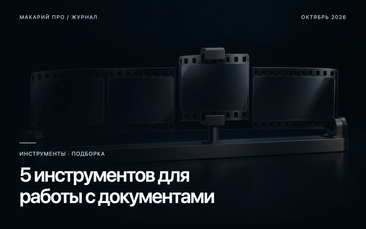 5 инструментов для работы с документами — редакционная иллюстрация
