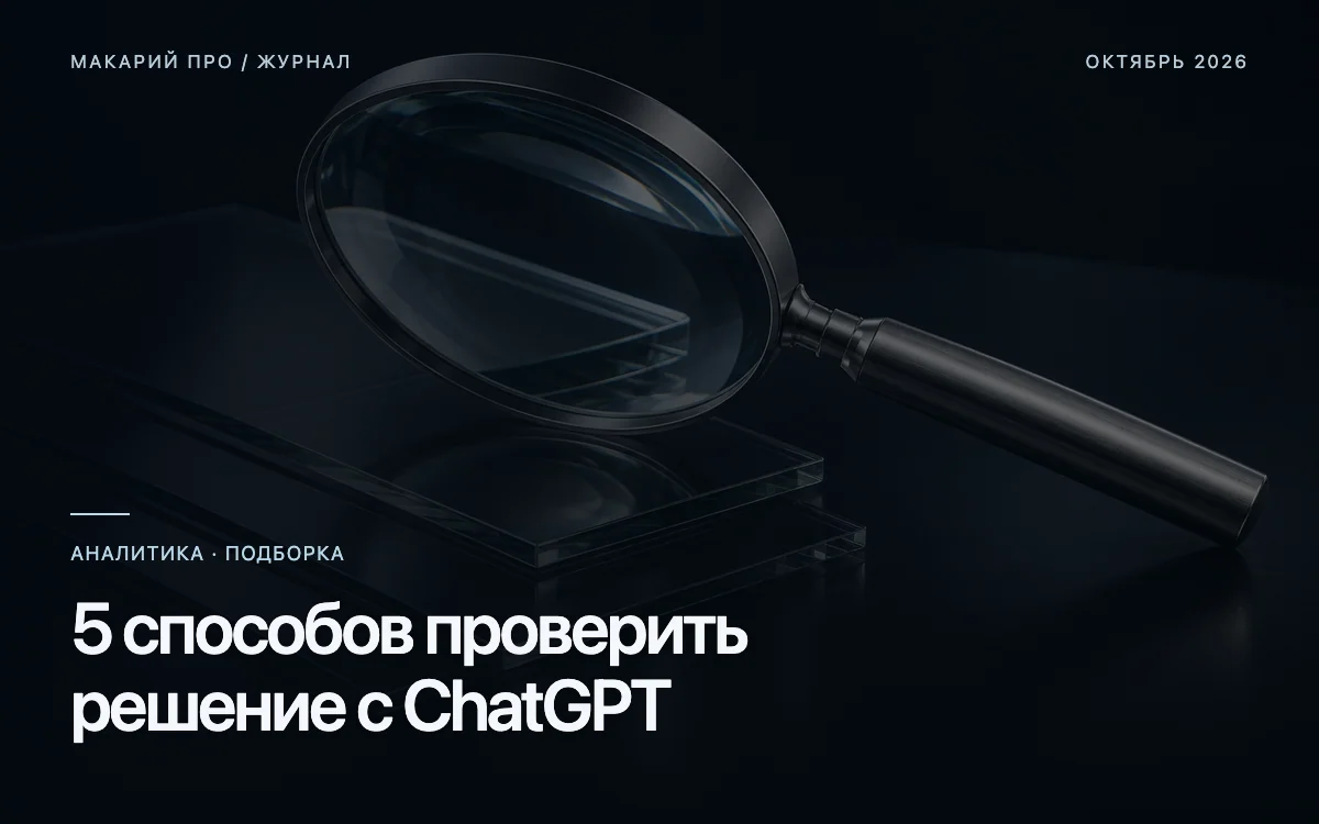 5 способов проверить решение с ChatGPT — редакционная иллюстрация
